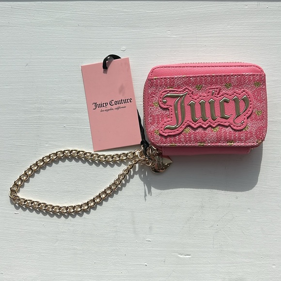 Juicy Couture Pink and Gold Women's wallet wristlet NWT - Picture 4 of 4